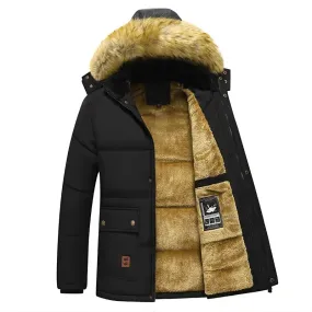 Frostex - Parka Winterjas Heren – Warm Gevoerd met Afneembare Capuchon