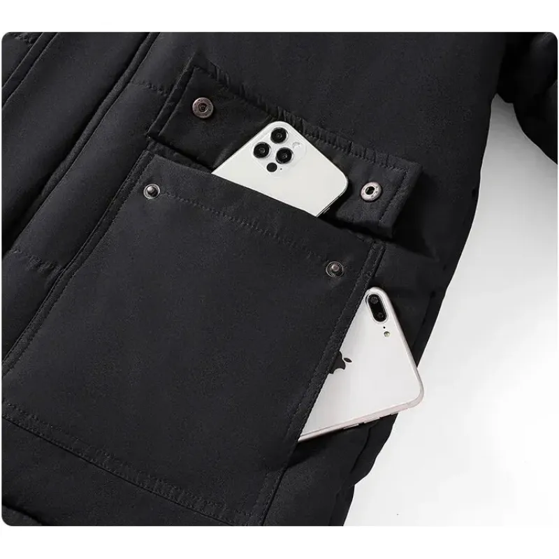 Frostex - Parka Winterjas Heren – Warm Gevoerd met Afneembare Capuchon