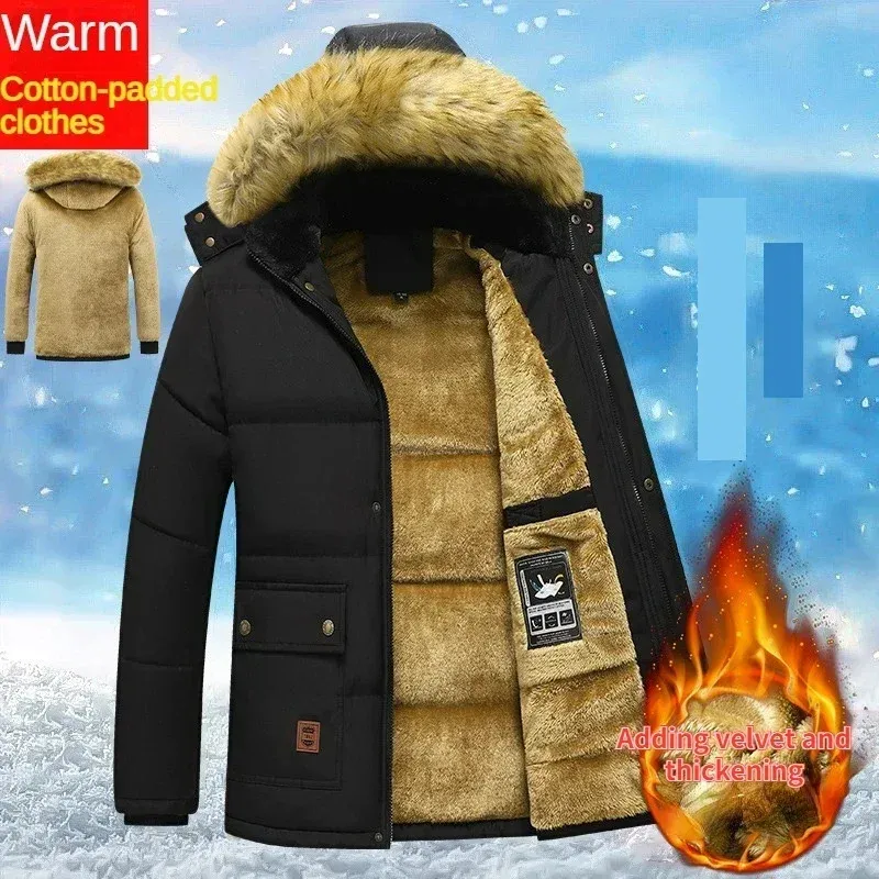 Frostex - Parka Winterjas Heren – Warm Gevoerd met Afneembare Capuchon