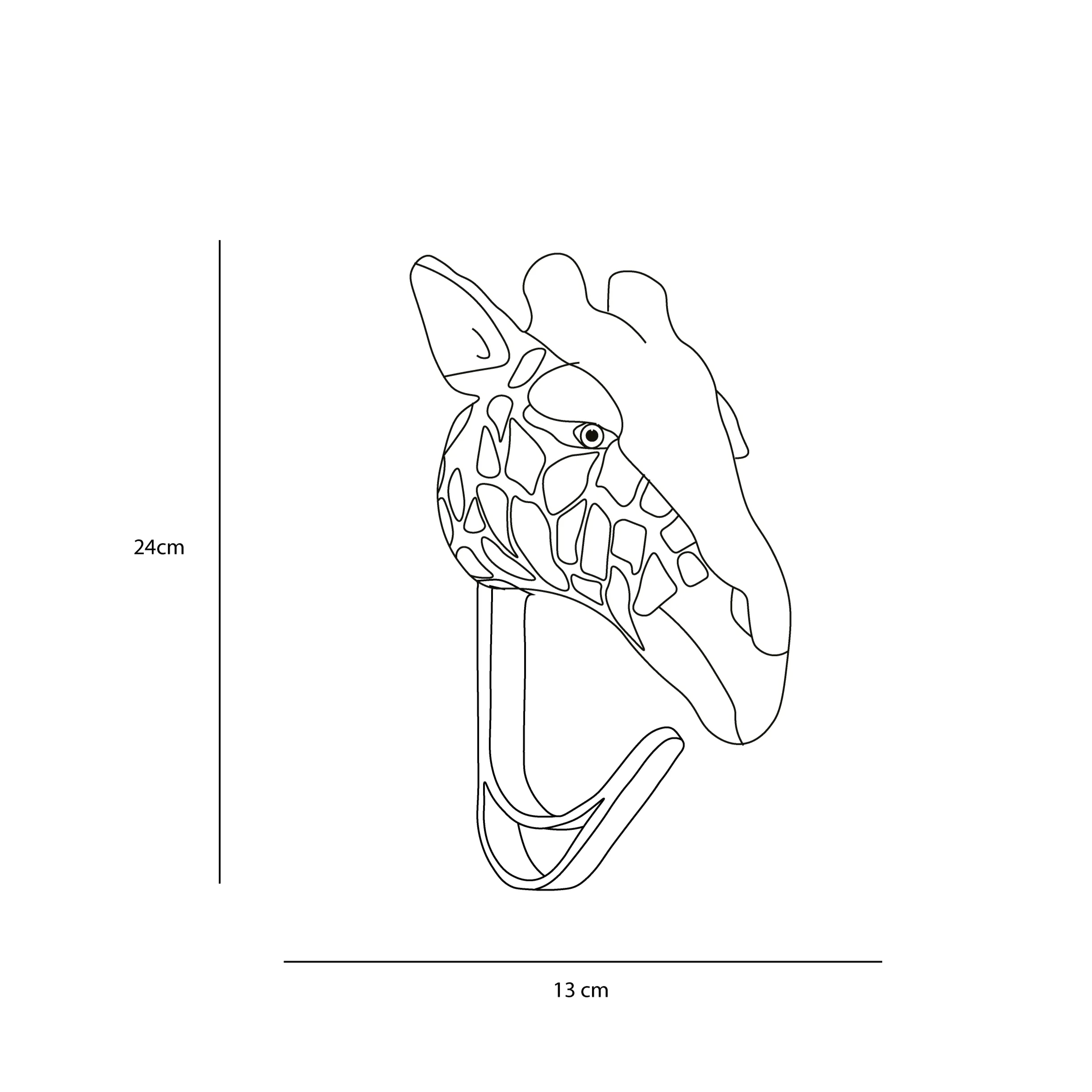 Giraffe coat hanger