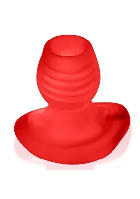 Glowhole 1 Hollow Buttplug with Led Insert - Small - Red Morph