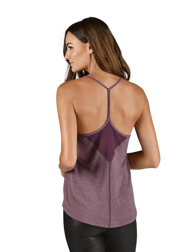 Glyder Free Flow Tank - Blackberry Wine Heather