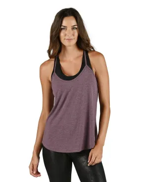 Glyder Free Flow Tank - Blackberry Wine Heather