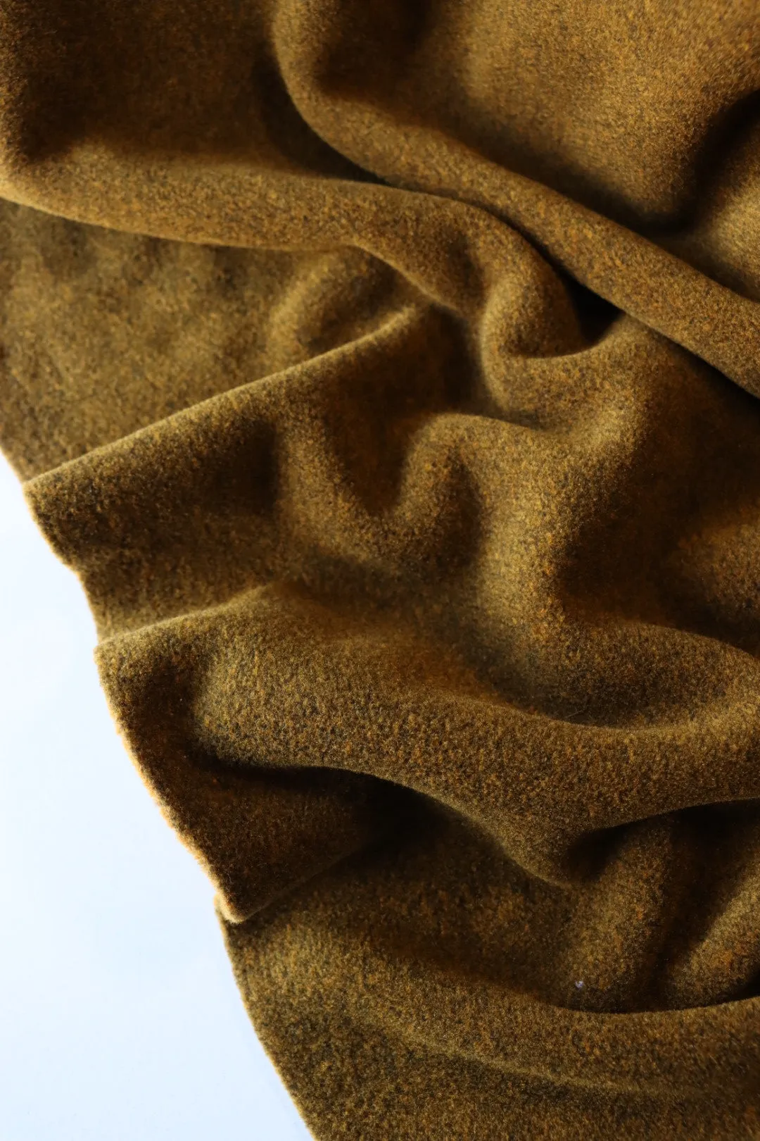 Heathered Dark Ochre Polartec Thermal Pro Double Sided Fleece