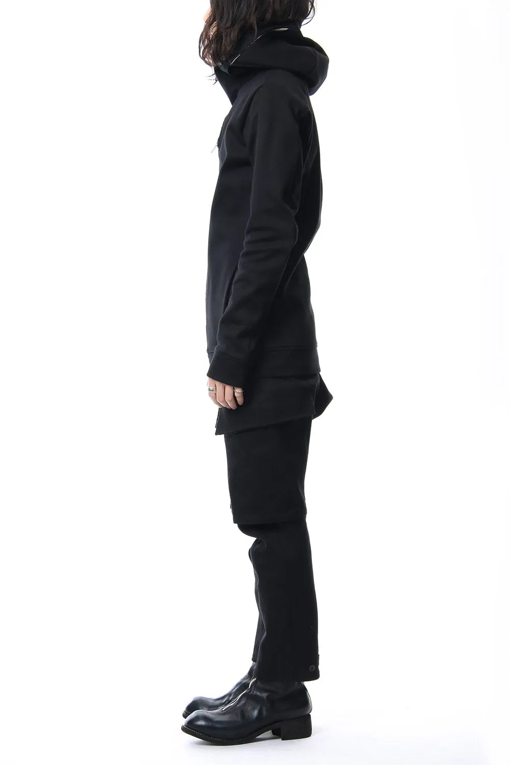 Heavy cotton jersey parka