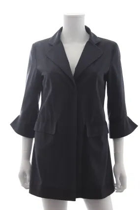 Herno Cropped Sleeve Cotton-Blend Jacket