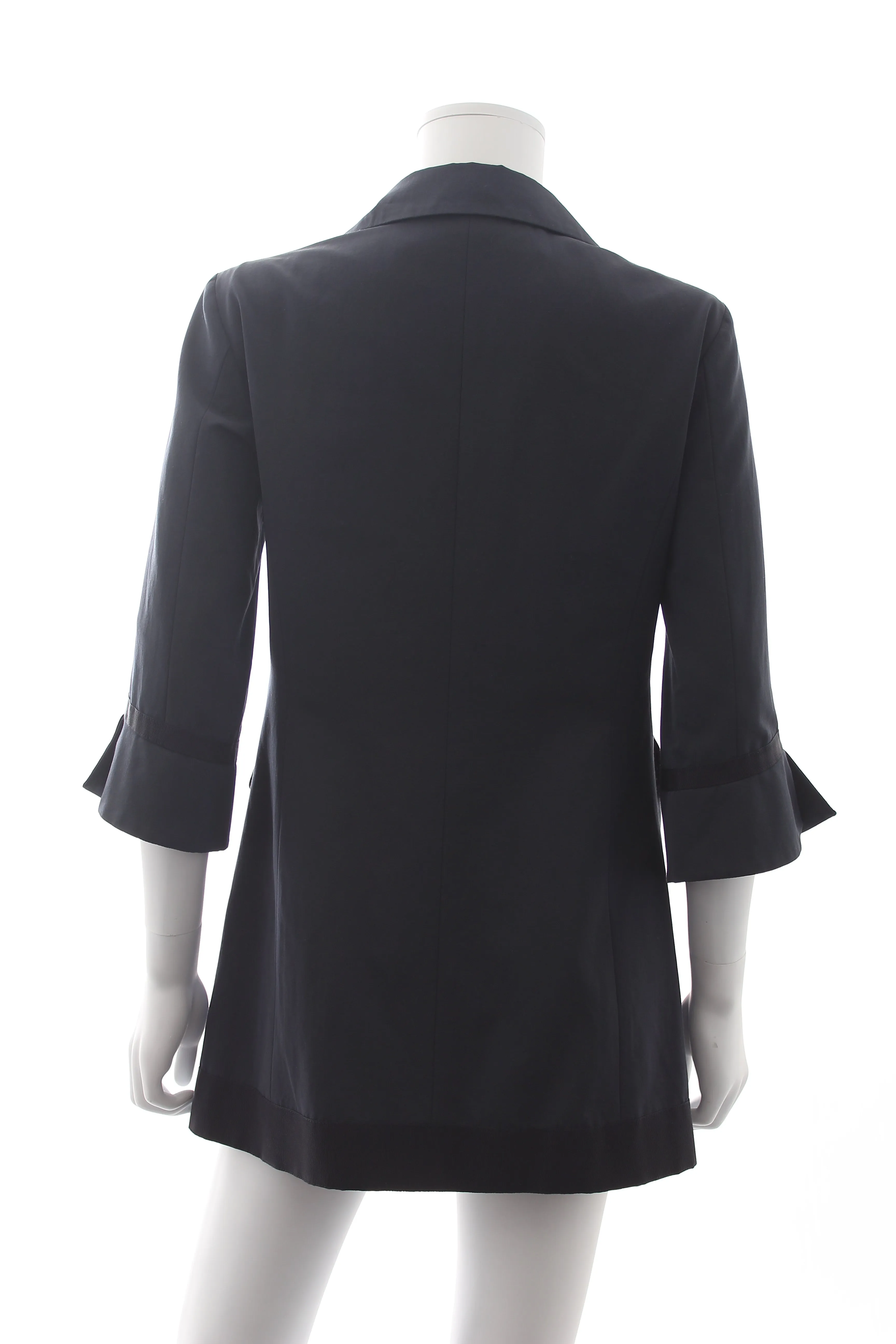 Herno Cropped Sleeve Cotton-Blend Jacket