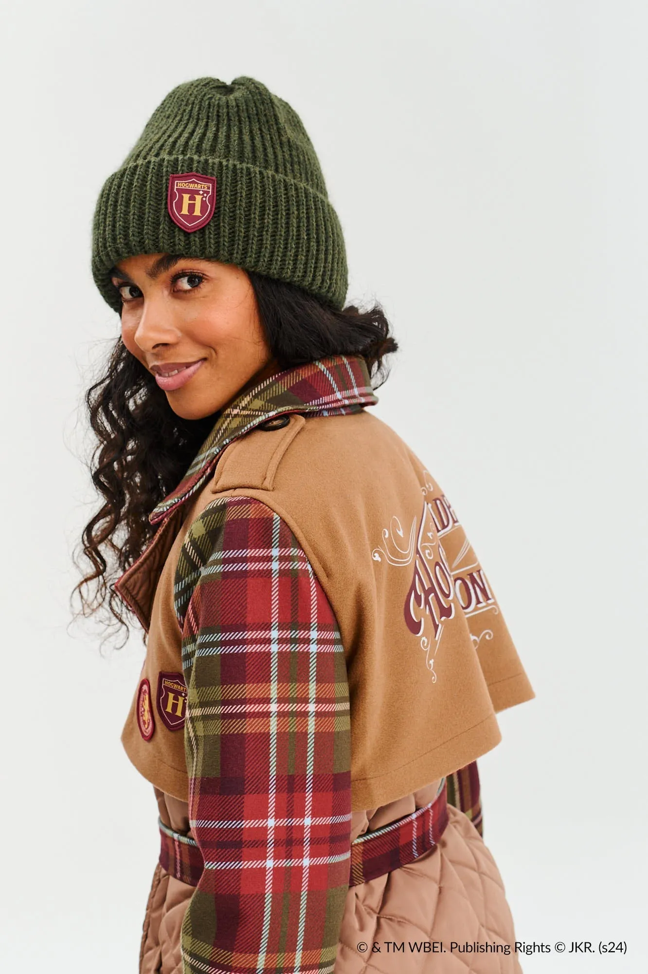 Hogwarts Journey quilted trench coat