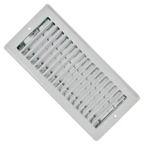 Imperial RG0128 Ceiling Register, 4-1/4 in L, 11-1/4 in W, Steel, White :EA: QUANTITY: 1