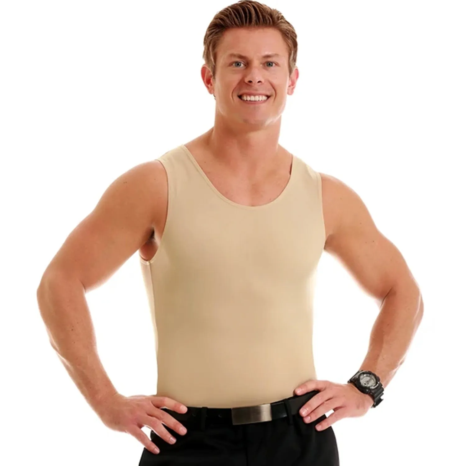 Insta Slim High Compression Muscle Tank MS0001 Made in USA