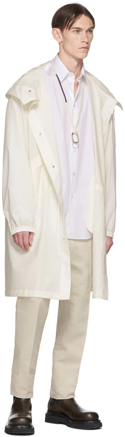 Jil Sander Off-White Logo Parka