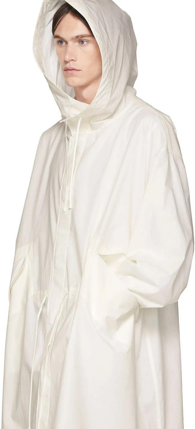 Jil Sander Off-White Logo Parka