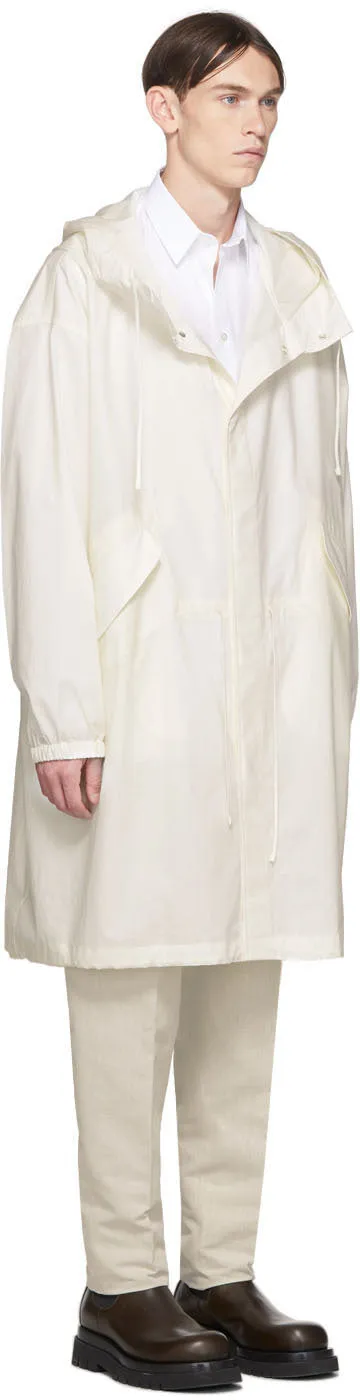 Jil Sander Off-White Logo Parka