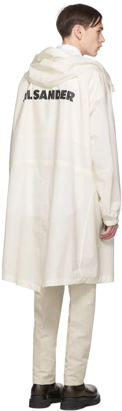 Jil Sander Off-White Logo Parka