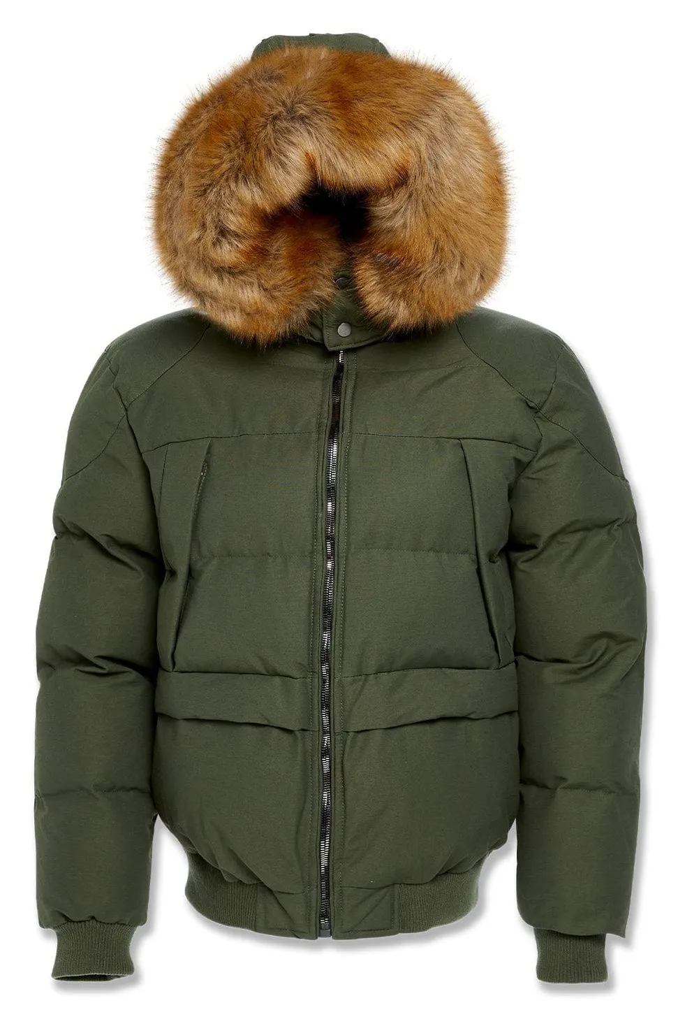 JORDAN CRAIG CROSS BAY BOMBER JACKET (ARMY GREEN)