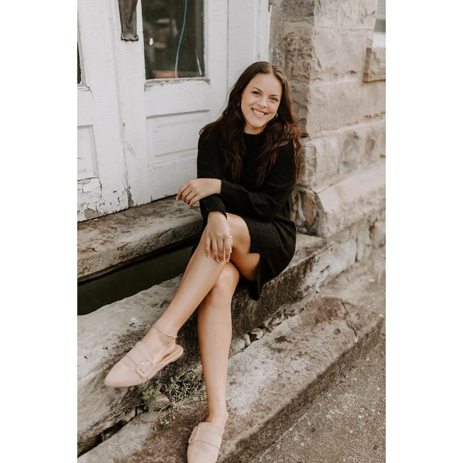 Jordy Black Sweater Dress