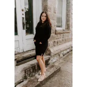 Jordy Black Sweater Dress