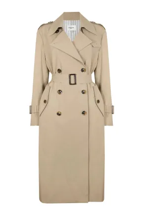 Jovonna Beige Meadow Trench Coat