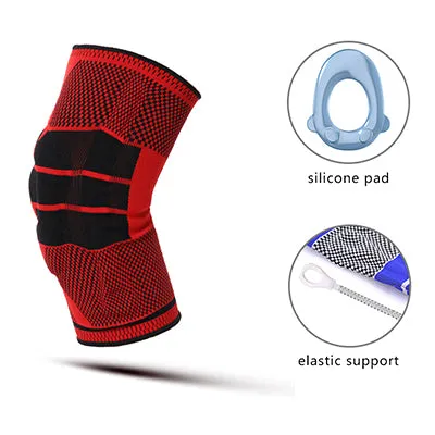 Knitting Anti Slip Silicone Elastic Knee Support