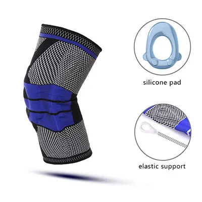Knitting Anti Slip Silicone Elastic Knee Support