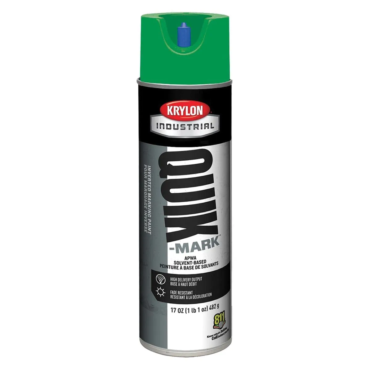 Krylon Quik-Mark Solvent-Based Inverted Marking Paint, Qty. 12