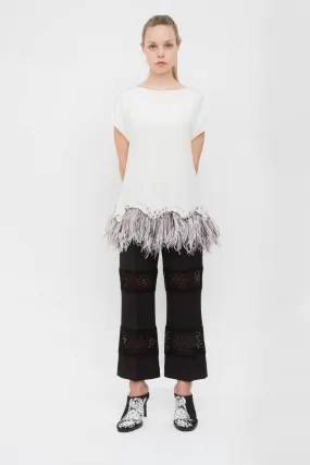 LACE INSET TROUSERS