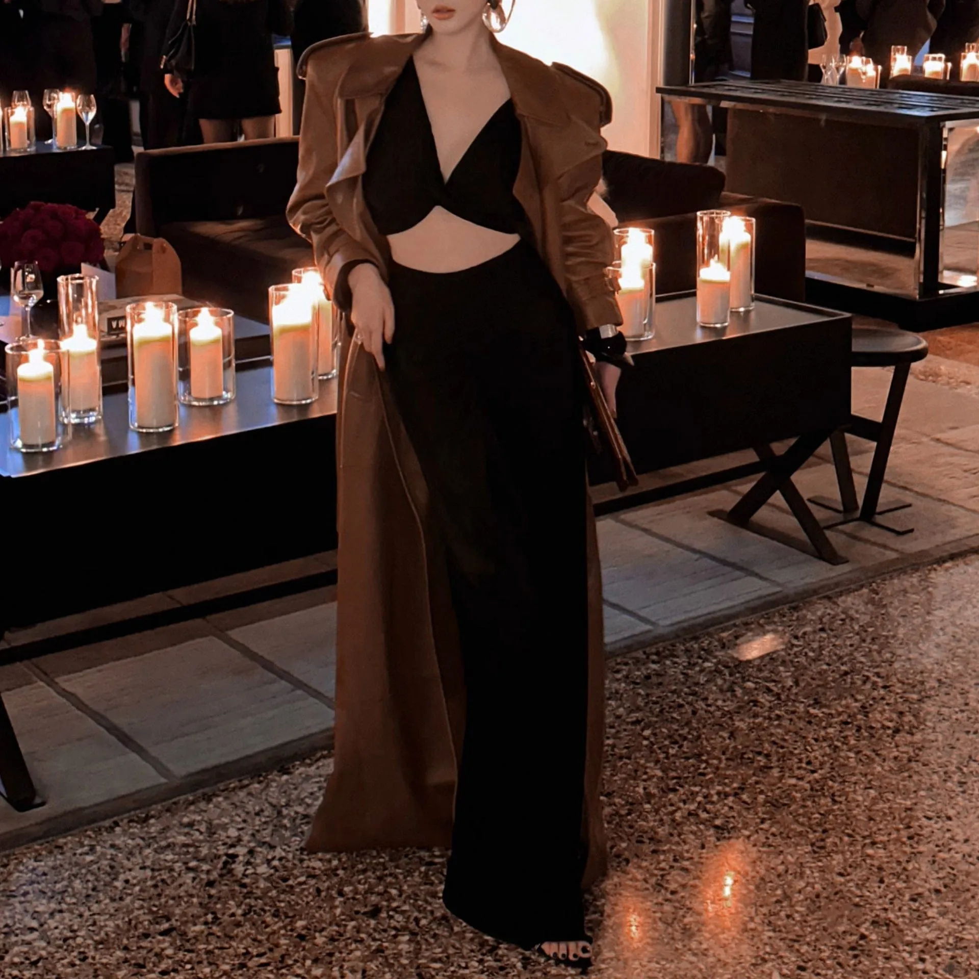 Leather Trench Coat