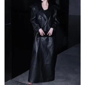 Leather Trench Coat