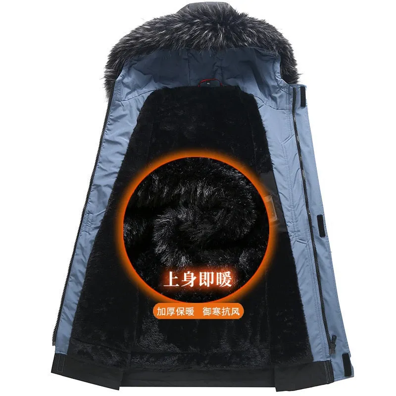 Men Winter Parka Jacket Plus Size 12XL 11XL 10XL