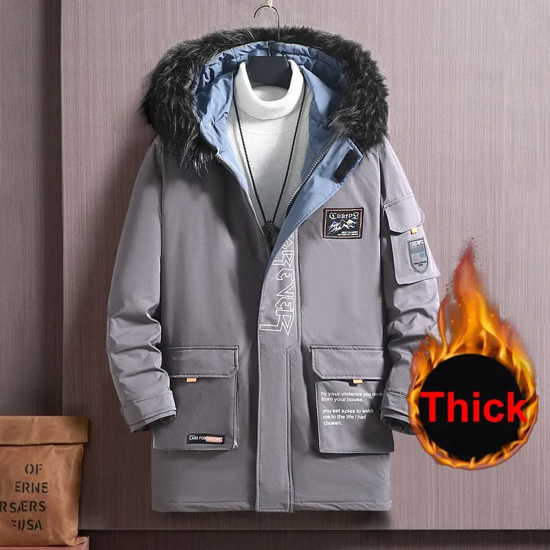Men Winter Parka Jacket Plus Size 12XL 11XL 10XL