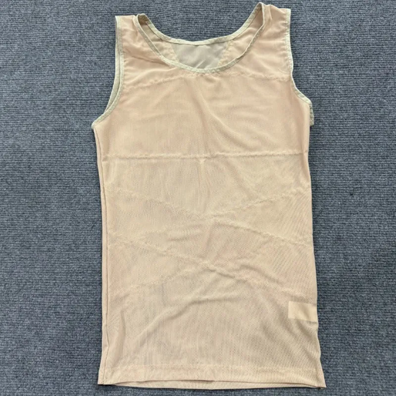 Men's High Stretch Mesh Body Shaping Tank Top