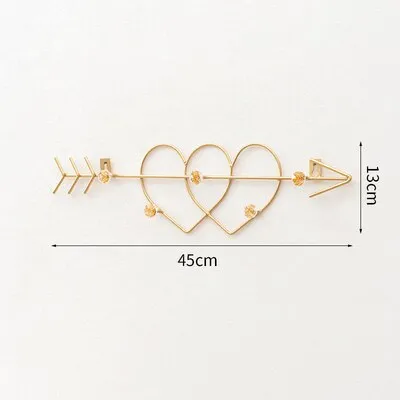 Metal Golden Hook Wall 
