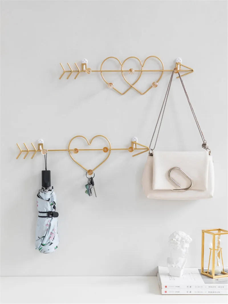 Metal Golden Hook Wall 