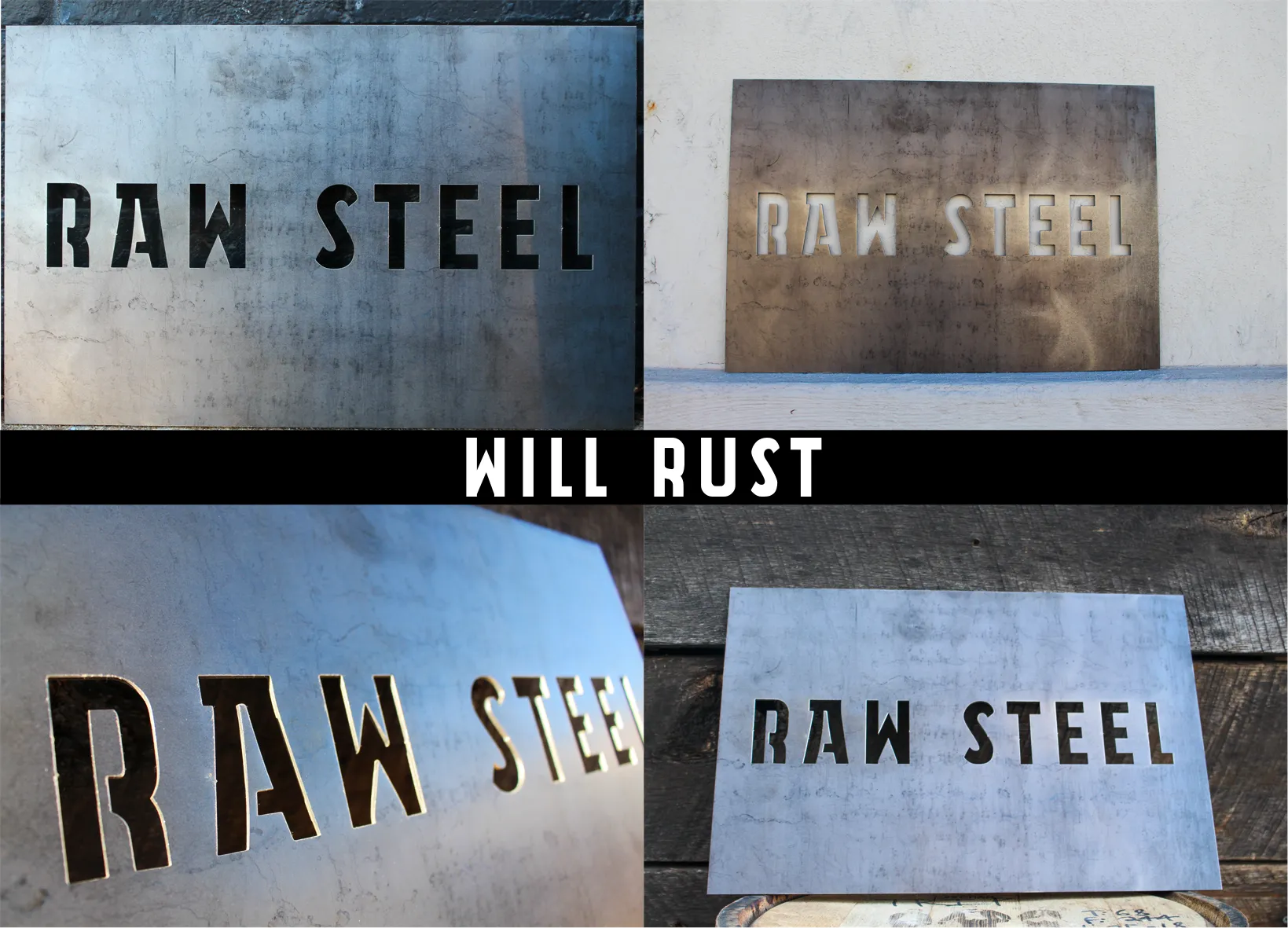 Minimalist Steel Mailbox - Metal Address Mail Box - Letter Box Post