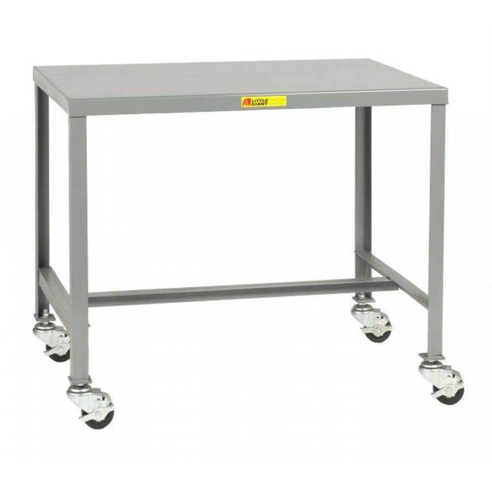 Mobile Steel Top Machine Table (36" Tall)