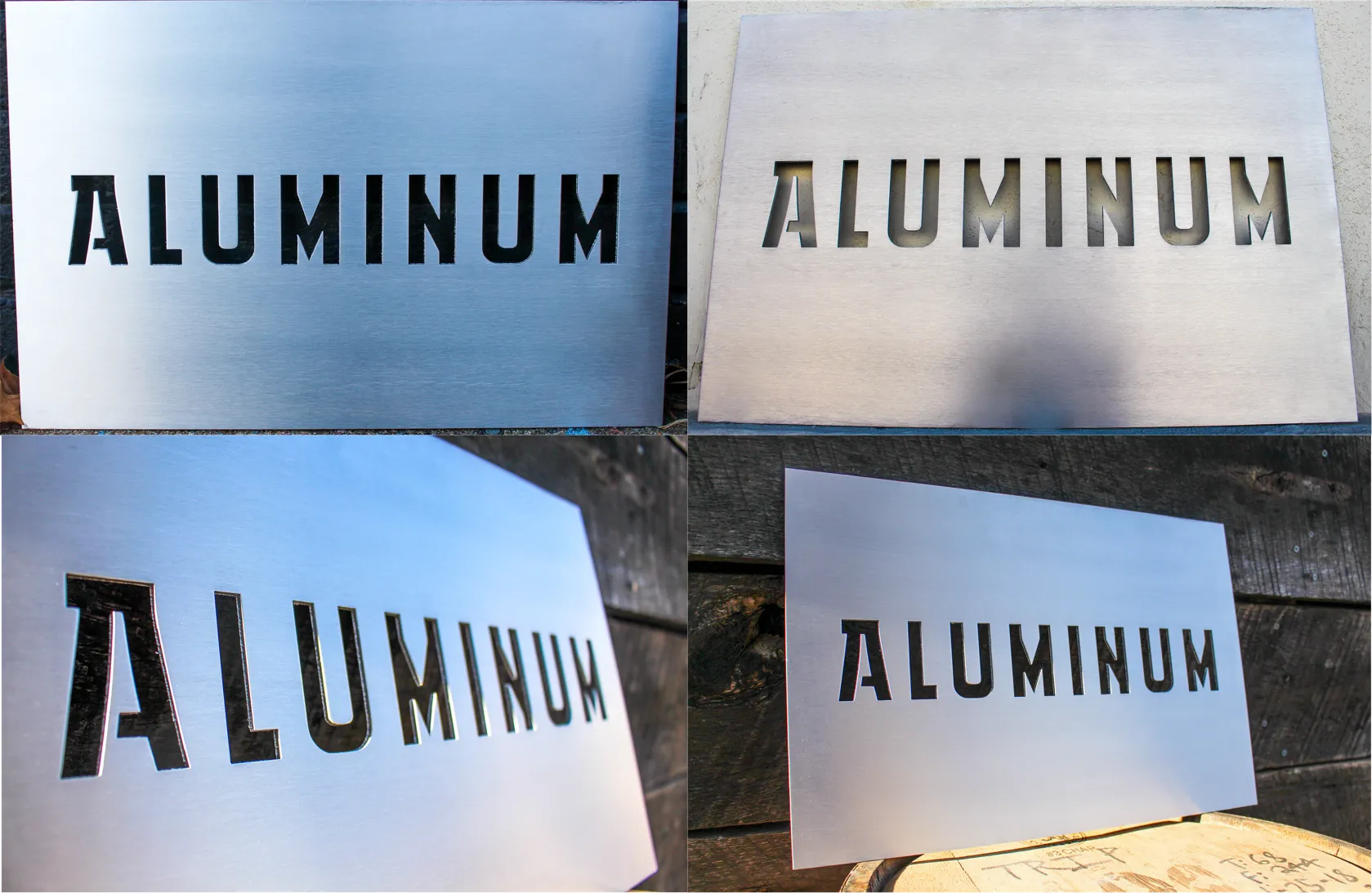 Modern Lake House Custom Metal Sign - Personalized Last Name Family Wall Art - Front Porch Signs - Garage Signs