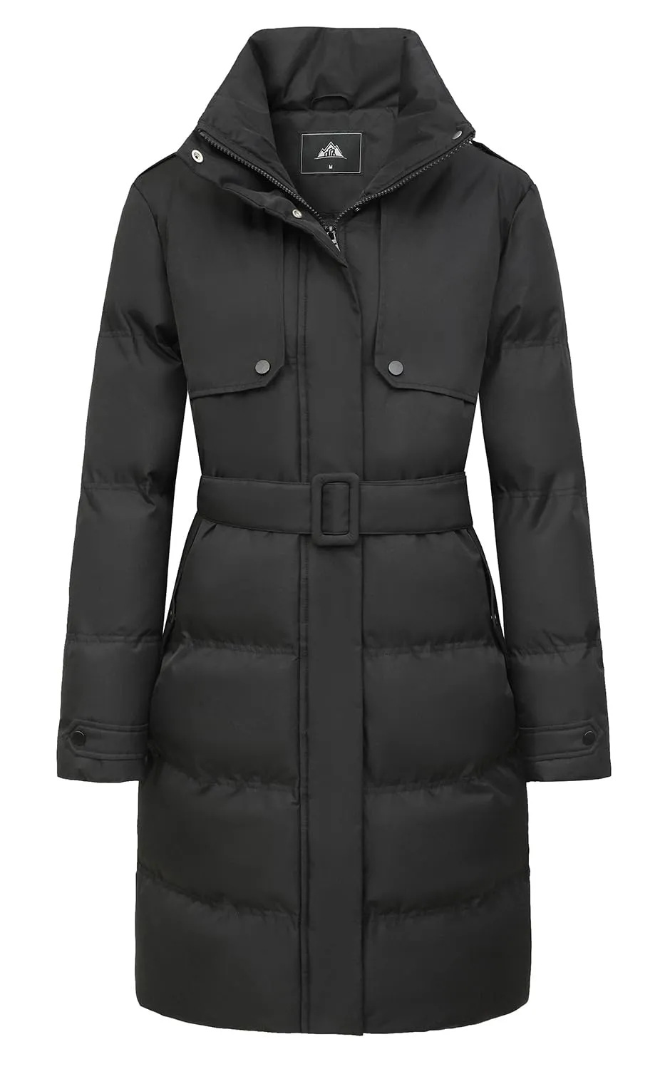 MOERDENG Women's Waterproof Long Winter Coat Warm Puffer Jacket Thickened Down Parka Maxi Coat