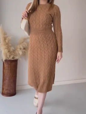 Multicolored Warm Sweater Dress
