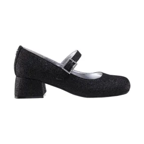 Nina Girl's Mila Black Glitter