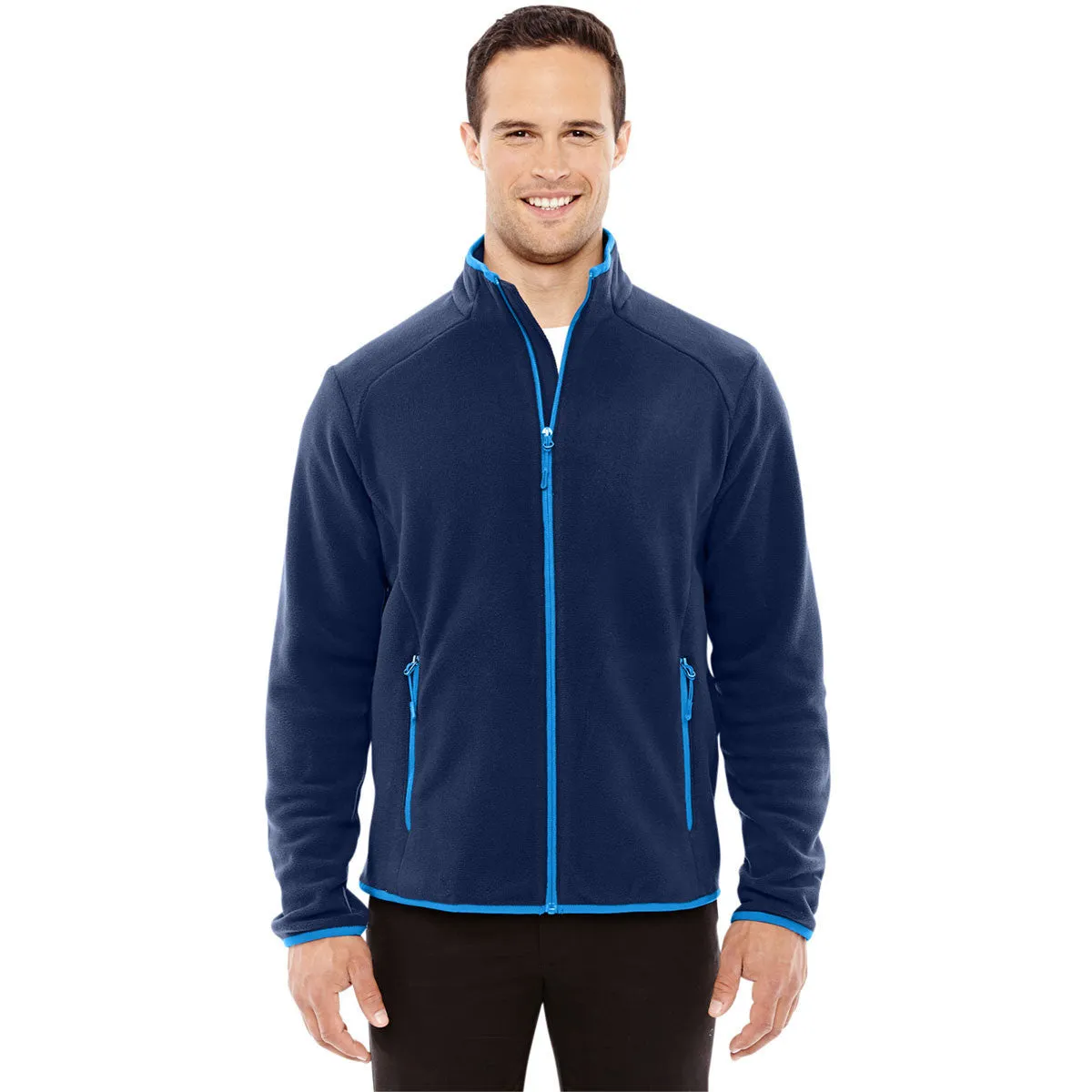 North End Men's Night/Olympic Blue Polartec Fleece Jacket