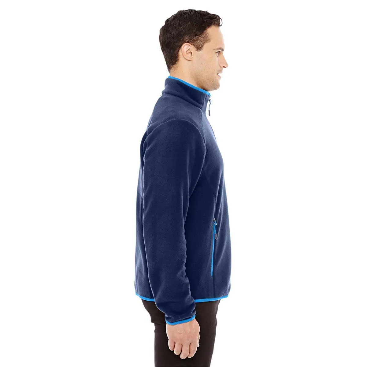 North End Men's Night/Olympic Blue Polartec Fleece Jacket