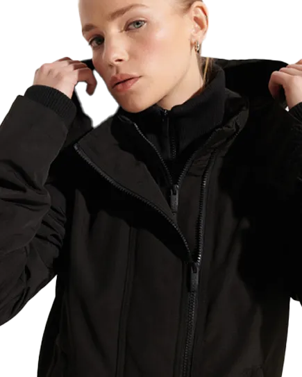Ottoman Windcheater Jacket in Black