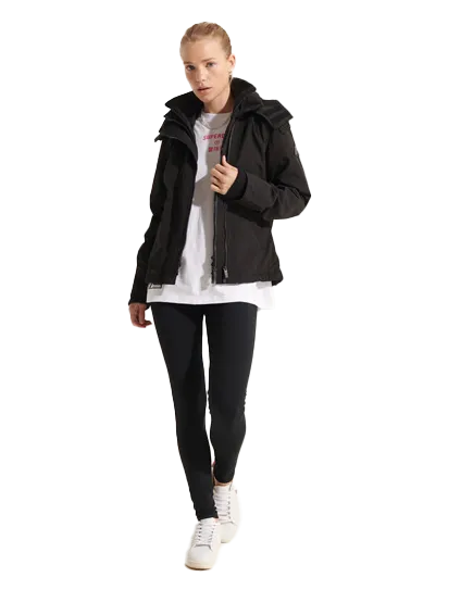 Ottoman Windcheater Jacket in Black