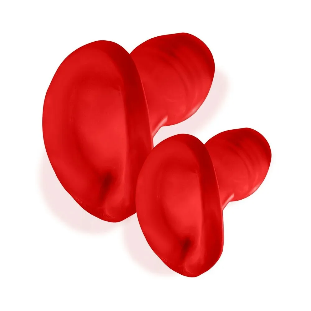 Oxballs Glowhole-2 Hollow Buttplug With LED Insert Large Red Morph