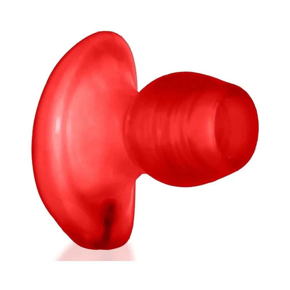 Oxballs Glowhole-2 Hollow Buttplug With LED Insert Large Red Morph