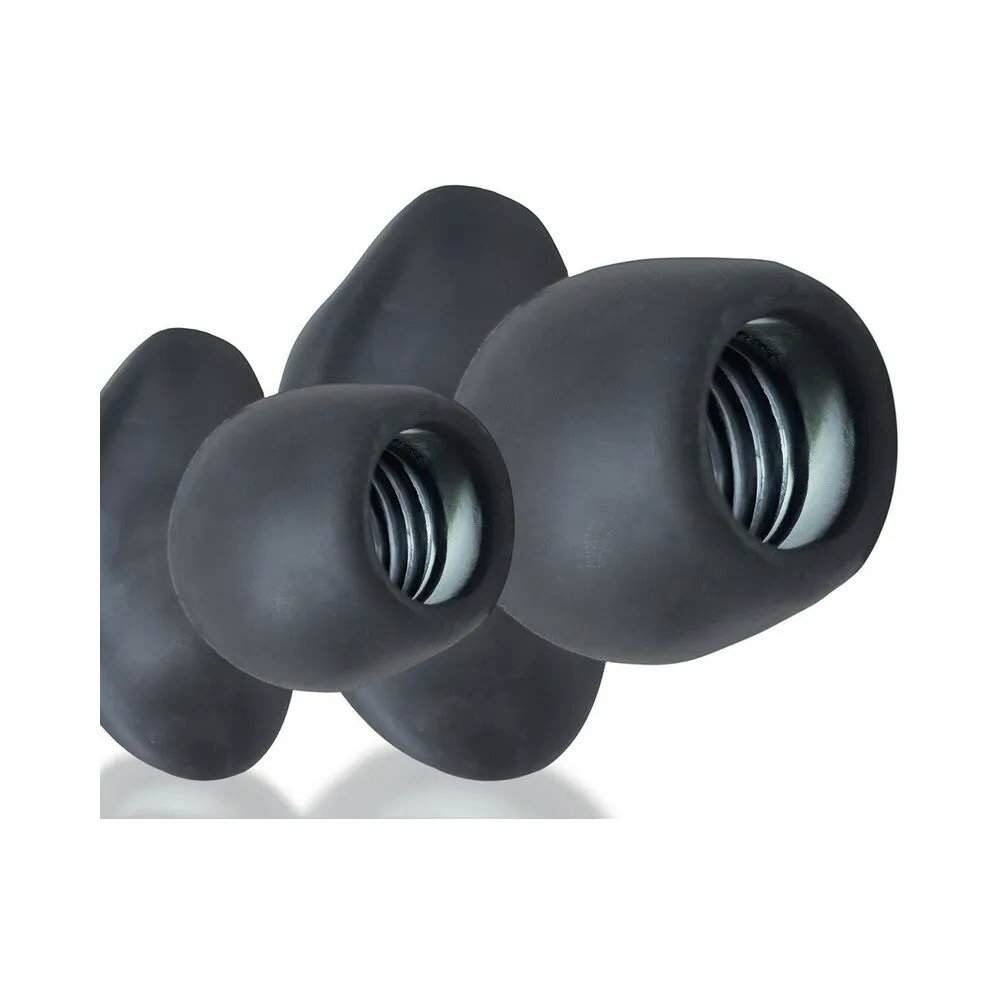 Oxballs Morphhole-2 Gaper Plug Large Black Ice