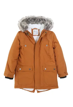 Parka Baco Niño Camel Black and Blue