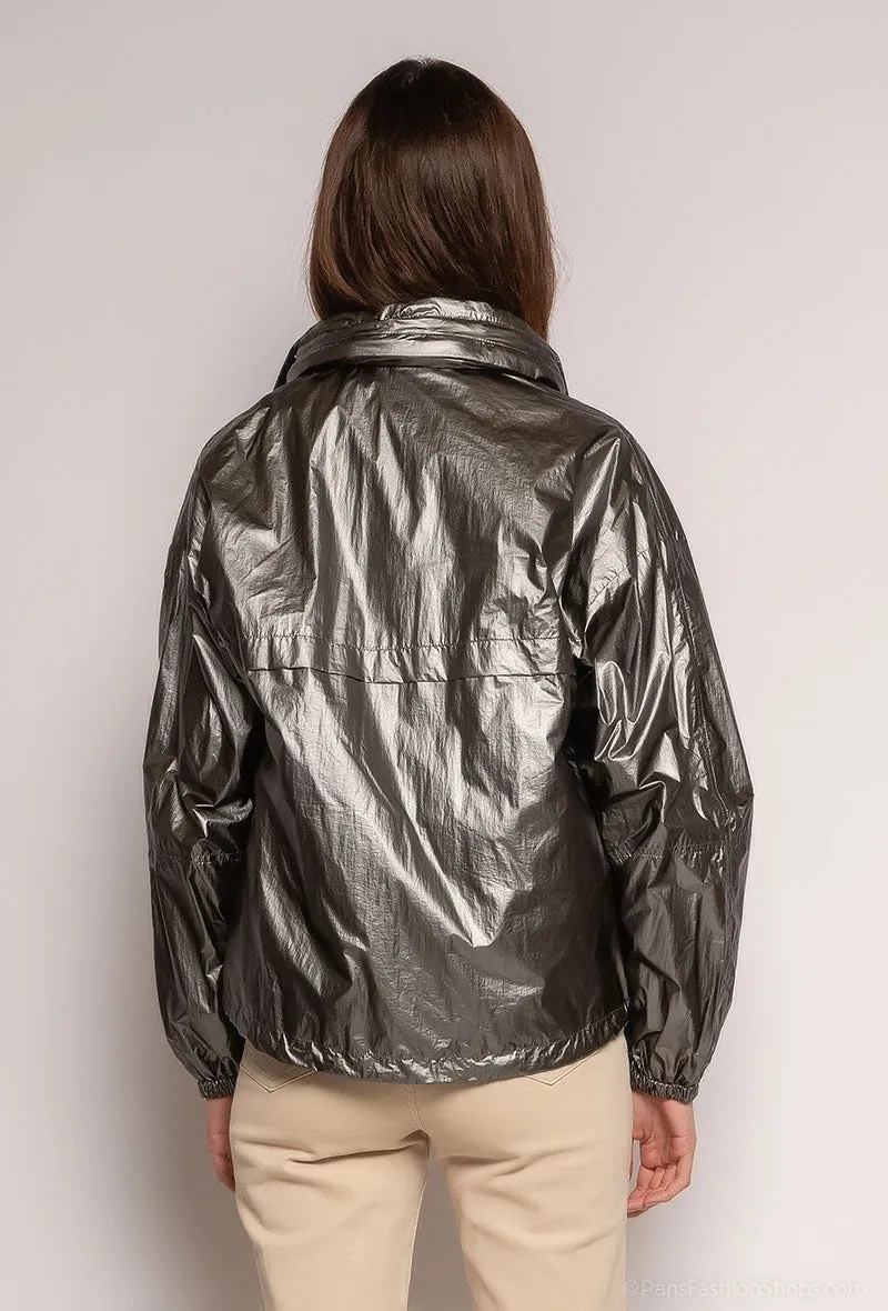 Parka courte irisée