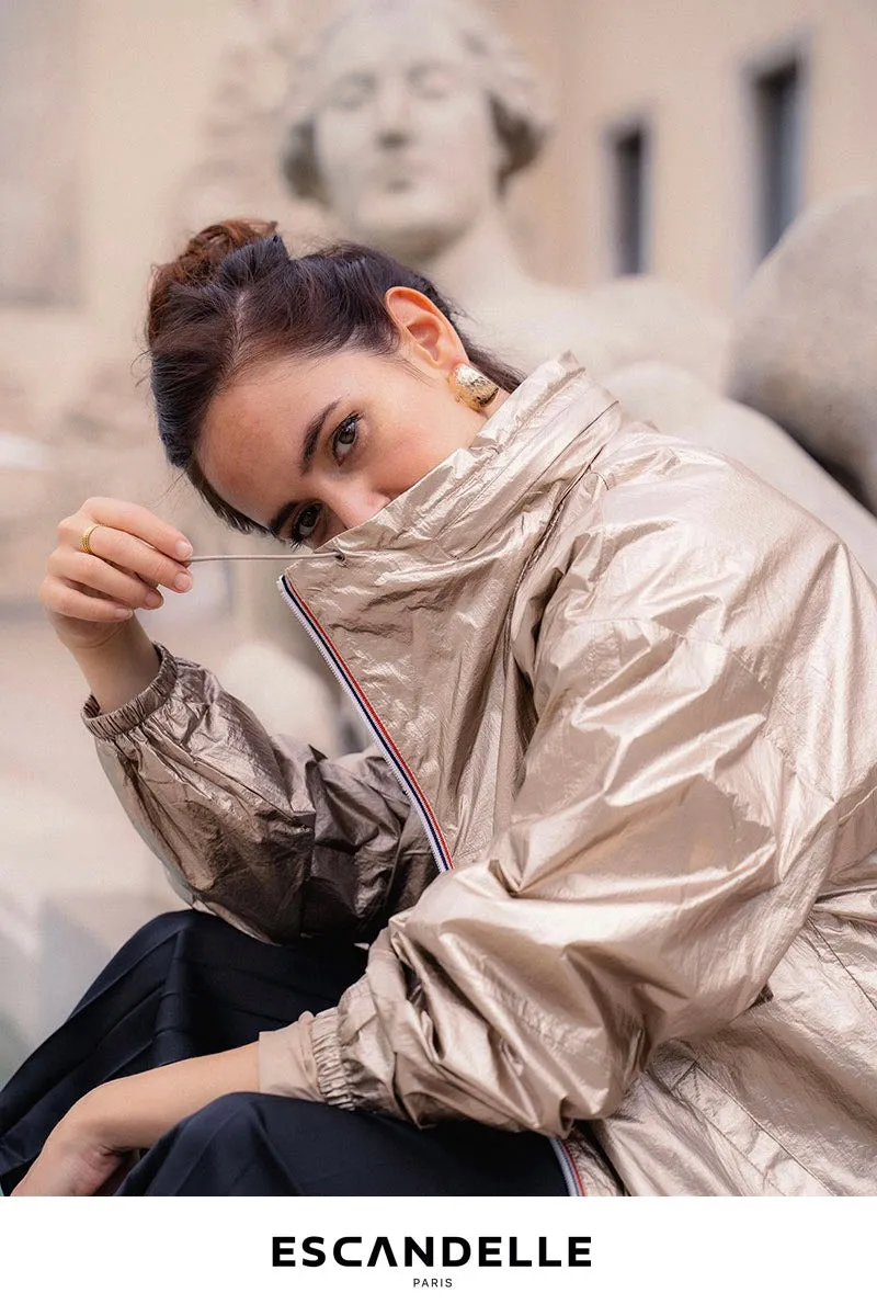 Parka courte irisée