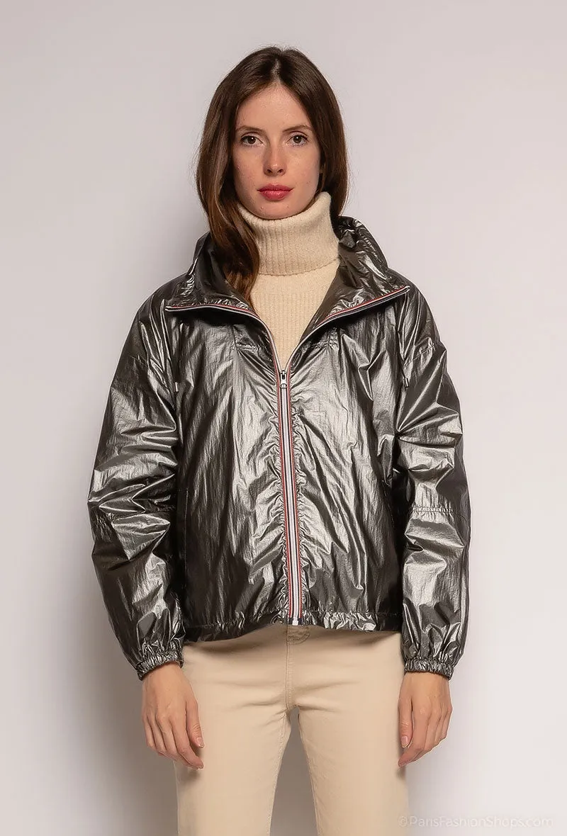 Parka courte irisée